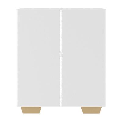 Armário Lavanderia Com 2 Portas Multimóveis Branco/natural