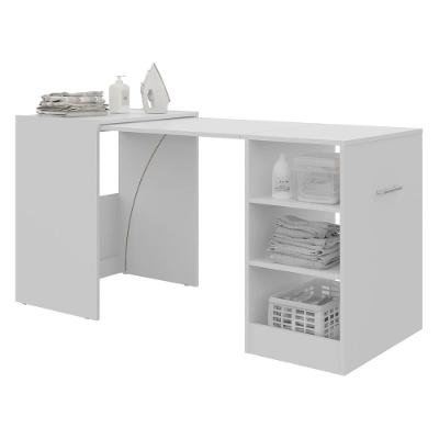 Armário Lavanderia/Mesa Dobrável Multimóveis Ibiza Branco