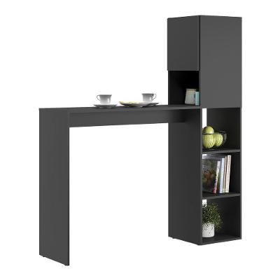 Armário De Cozinha/Bancada Com 1 Porta Multimóveis V6004 Preto Preto