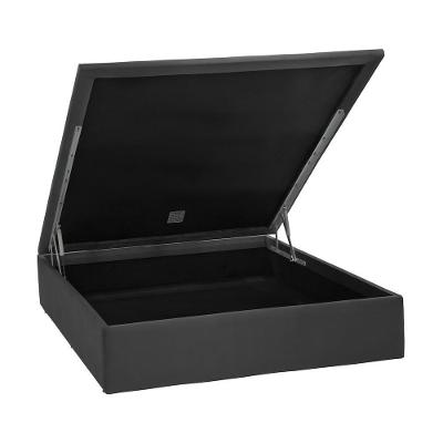 Base Baú Physical Camurça Cinza Casal (138X188X39) - Ortobom