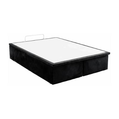 Base Baú Camurça Preto Queen (158X198X39) - Ortobom