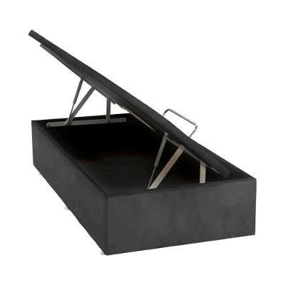 Base Baú Camurça Cinza Solteiro (88X188X39) - Ortobom