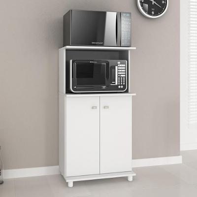 Balcão Para Forno E Microondas Com 2 Portas Cr20007 Branco