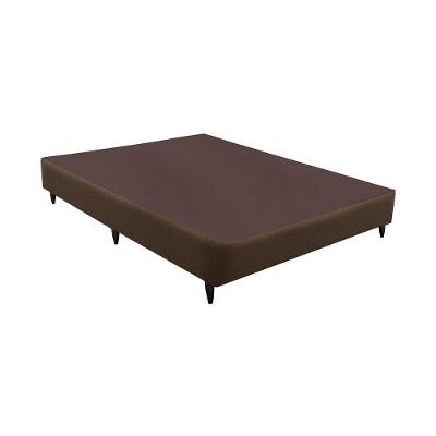 Base Sommier Linho Marrom Viúva (128X188X30) Linho - Ortobom
