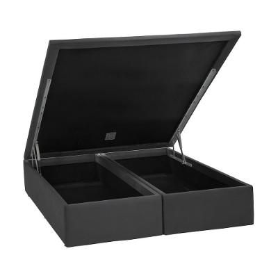 Base Baú Physical Camurça Cinza Queen (158X198X39) - Ortobom