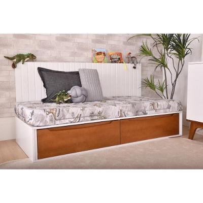 Cama Solteiro Cr40013 Branco Acetinado Mel