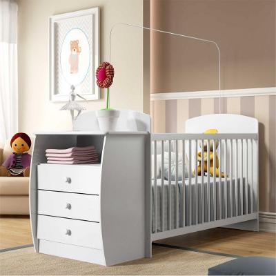 Berço Multimoveis Rafael com Gavetas Branco para Colchão