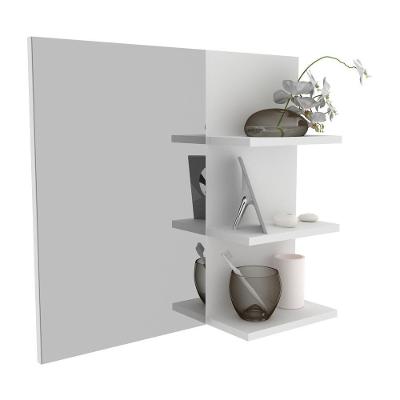 Espelheira Para Banheiro 60Cm Multimóveis Vcr10088 Branco Branco