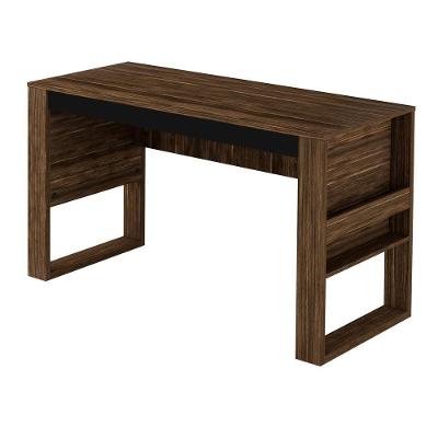 Escrivaninha/Mesa Escritório Multimóveis Vcr25043 Nogal/Preto Nogal/Preto