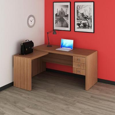 Escrivaninha/Mesa Escritório De Canto Cr25016 Amendoa