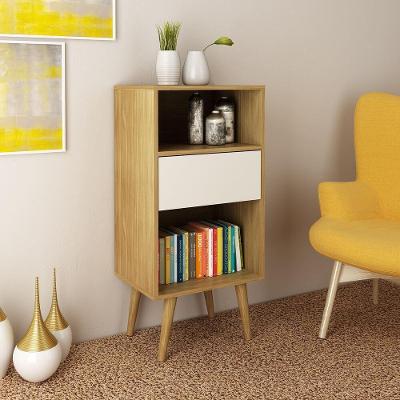 Estante Com 1 Gaveta Multimóveis Cr25009 Natural/Off White