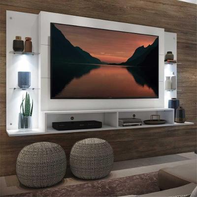 Painel Tv 60'' com 4 Leds e Prateleiras de Vidro Vegas