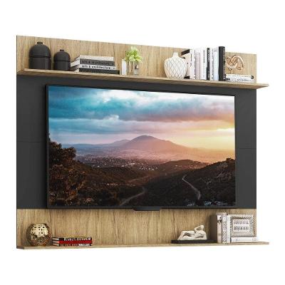 Painel Com Suporte Tv 65" Amsterdã Classic Multimóveis V3424 Preto/Rustic Preto/Rustic