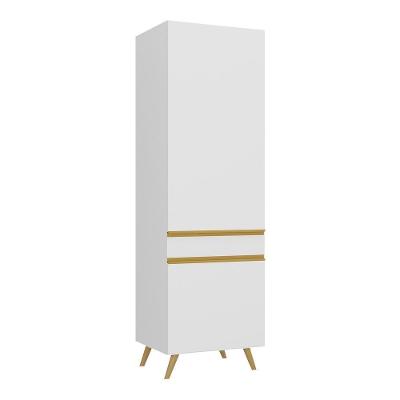 Paneleiro 2 Portas 62cm Veneza Multimóveis V3739 Branco/dourado Branco/dourado