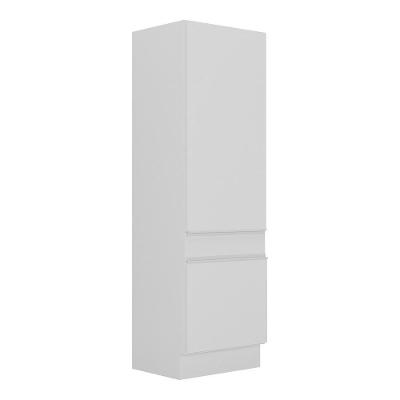 Paneleiro 2 Portas 62cm Com Rodapé Veneza Multimóveis V2119 Branco Branco