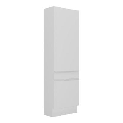 Paneleiro 2 Portas 62cm Com Rodapé Veneza Multimóveis V2121 Branco Branco