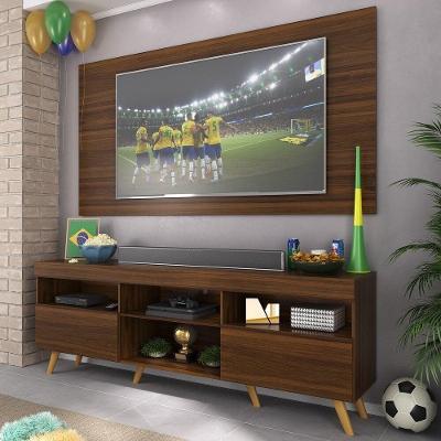 Rack C/ Painel Tv 65" Retrô Holanda Br3133 Duna Natural
