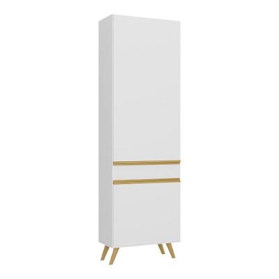 Paneleiro 2 Portas 62cm Veneza Multimóveis V3746 Branco/dourado Branco/dourado