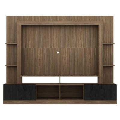 Rack Estante com Painel Tv 65 e 2 Portas Oslo Madeirado