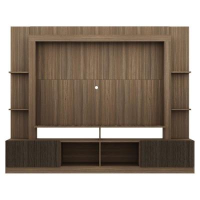 Rack Estante com Painel Tv 65 e 2 Portas Oslo Madeirado