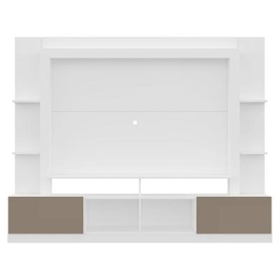 Rack Estante com Painel Tv 65 e 2 Portas Oslo Branco