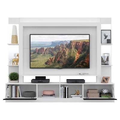 Rack Estante Suporte Tv 65´´ Espelho Branco/Preto