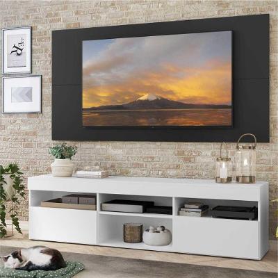 Rack Painel TV 65'' e 2 portas Londres Multimóveis Branco