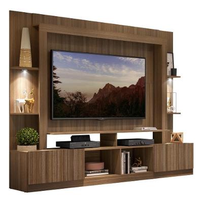 Rack Estante Tv 65´´ Leds Madeirado