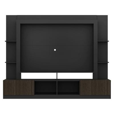 Rack Estante com Painel Tv 65 e 2 Portas Oslo Preto
