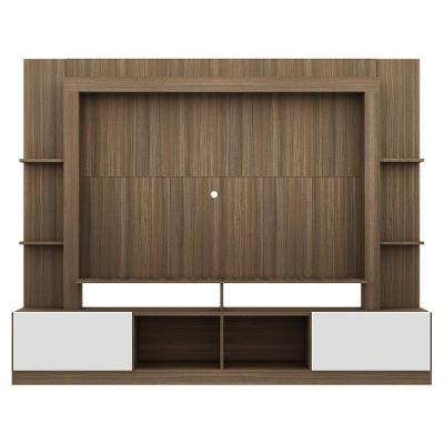 Rack Estante com Painel Tv 65 e 2 Portas Oslo Madeirado