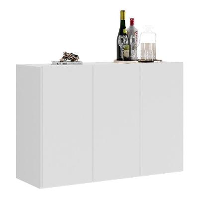 Aparador Buffet 3 Portas Veneza Multimóveis V1007 Branco Branco