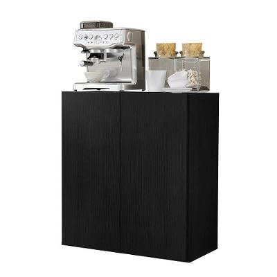 Aparador Buffet 2 Portas Veneza Multimóveis V3603 Preto Preto