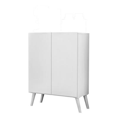 Aparador Buffet 2 Portas Retrô Veneza Multimóveis V3609 Branco Branco