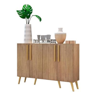 Aparador Buffet 4 Portas Retrô Viena V3606 Rustic/Natural Rustic/Natural