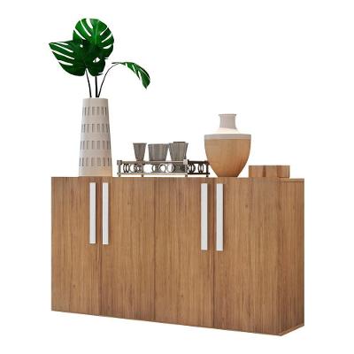 Aparador Buffet 4 Portas Suspenso Viena Rustic/branco