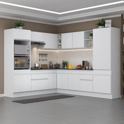 Armário De Cozinha Completa De Canto Branco