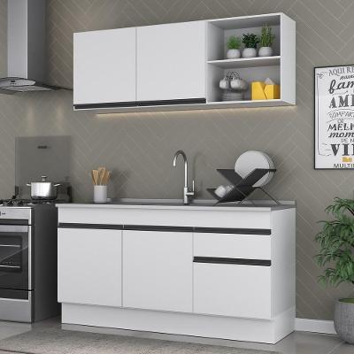 Armário De Cozinha Compacta Mp2114.964 Branco/preto