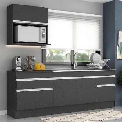 Armário De Cozinha Compacta Mp2110.898 Preto/branco