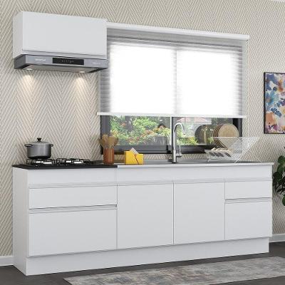 Armário De Cozinha Compacta Com Rodapé Mp2109.891 Branco