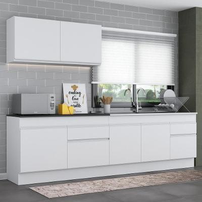 Armário De Cozinha Compacta Com Rodapé Mp2111.891 Branco