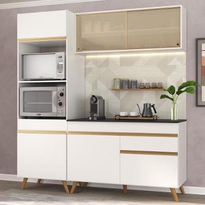 Cozinha Compacta 3 peças Armário e Balcão Multimóveis Branca