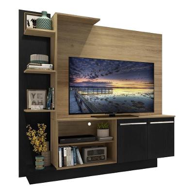 Estante Para Tv Até 55´´ Denver Fg2473 Rustic/preta