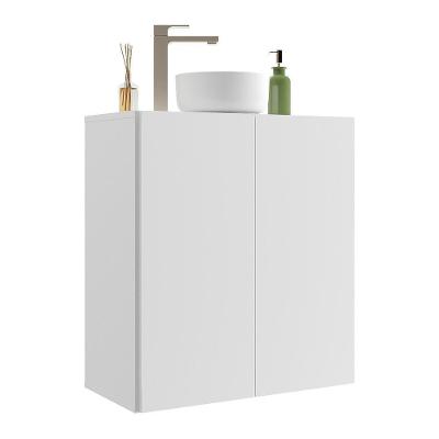 Gabinete Banheiro 2 Portas Suspenso 63Cm Multimóveis V5007 Branco Branco