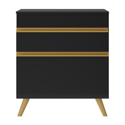 Gabinete Banheiro 1 Porta E 1 Gav Retrô 70cm Mp5024 Preto