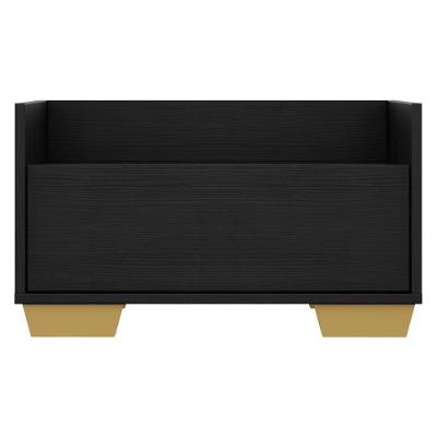 Kit com 2 Mesas De Cabeceira 80 Cm com Pés Quadrados