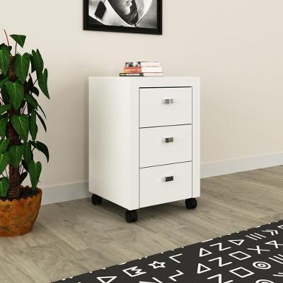Gaveteiro Com Rodízios Multimóveis Cr25018 Branco
