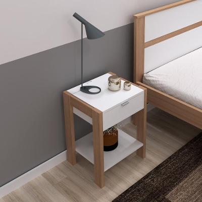 Mesa De Cabeceira Multimóveis Cr35003 Amendoa/Branca