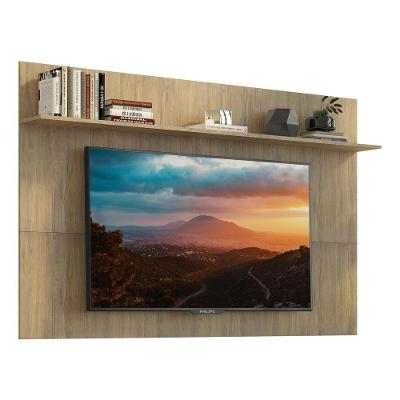 Painel Tv 65" Com Prateleira Amsterdã Plus Multimóveis V3363 Rustic Rustic