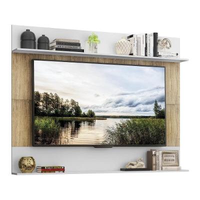 Painel Tv 65" Amsterdã Classic Multimóveis V3423 Rustic/Branco Rustic/Branco