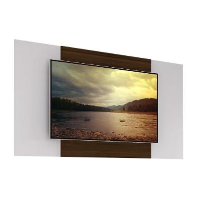 Painel Tv 65" 2 Em 1 Malta Multimóveis V3565 Branco/Madeirado Branco/Madeirado